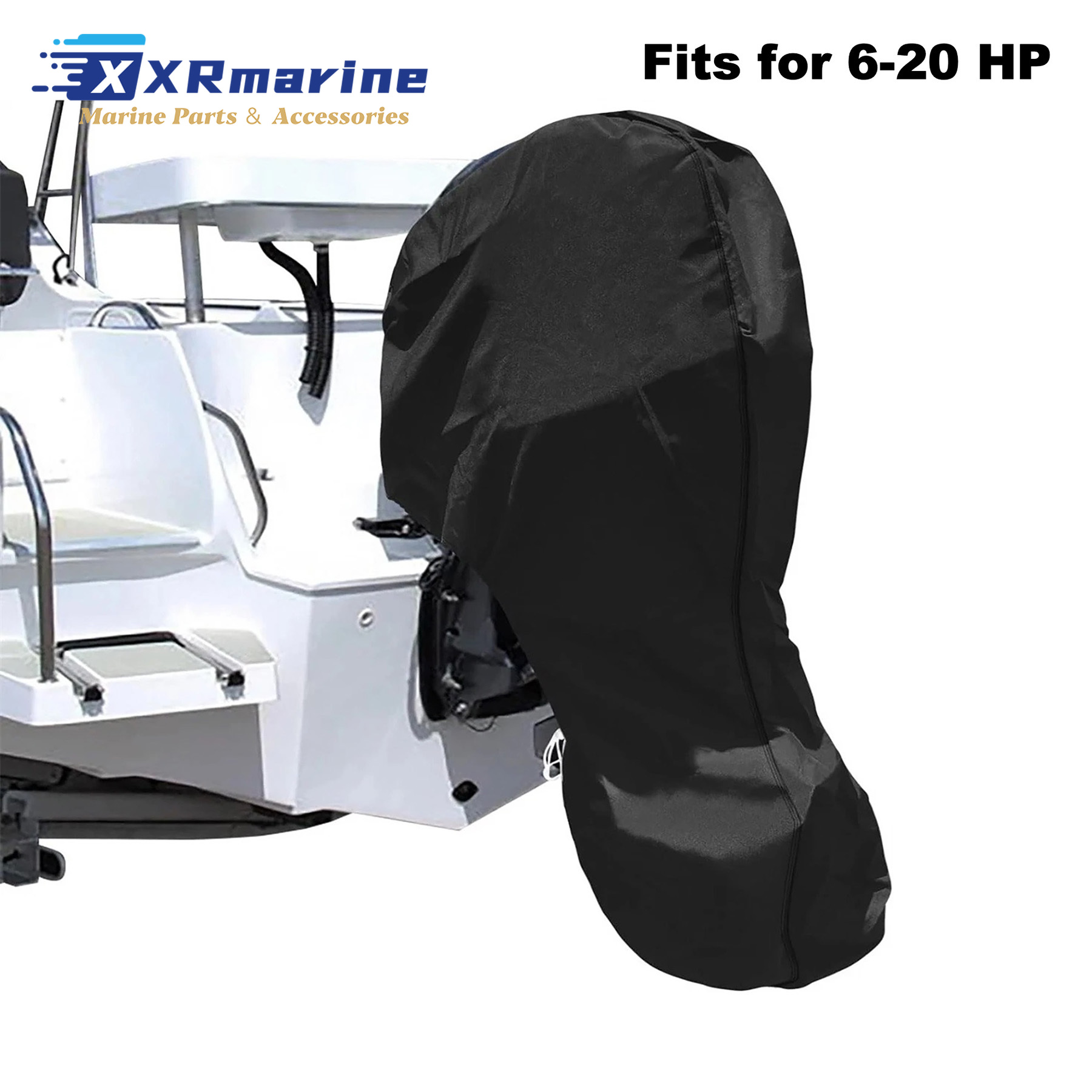 Fishing Boat Cover - Housse de moteur hors-bord compatible avec